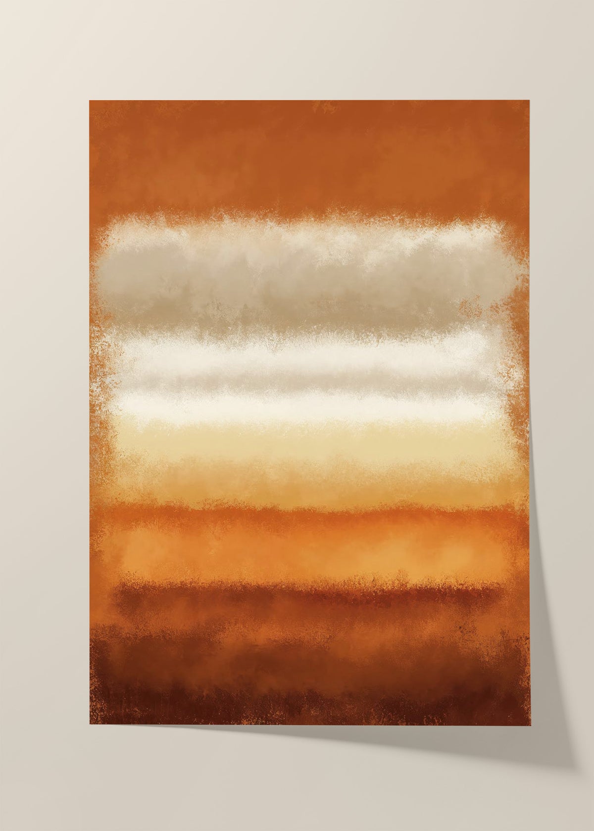 Abstract orange poster