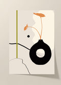 Abstract flowers poster