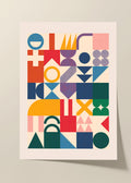 Abstract mod poster