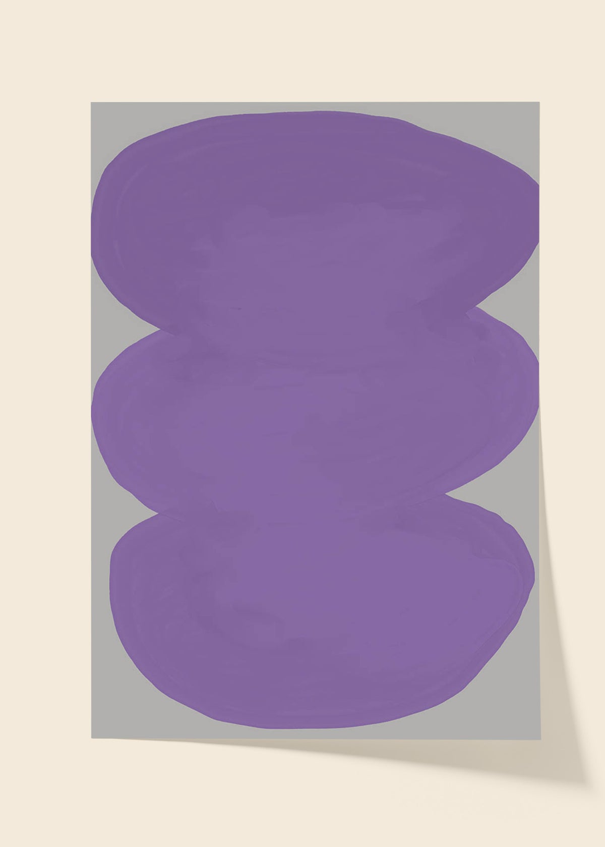 Abstract Shapes Purple poster