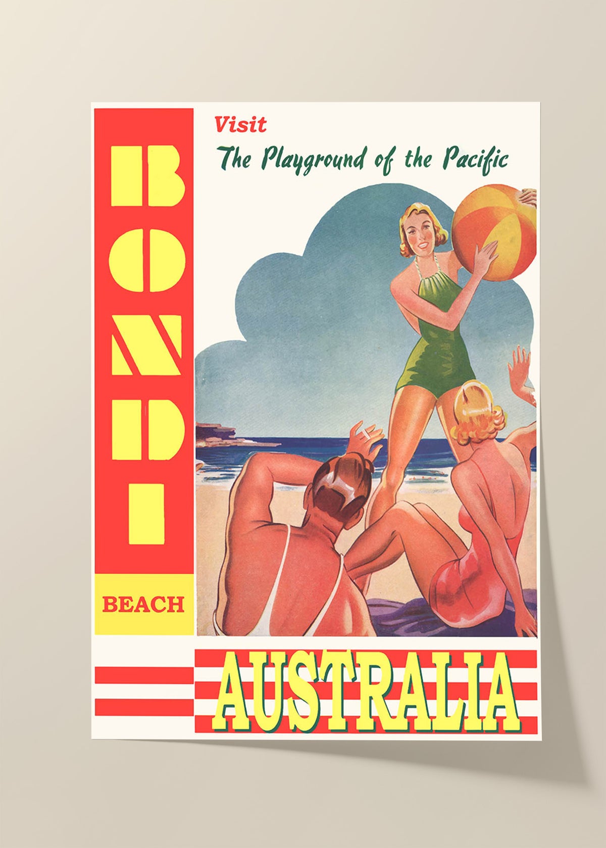 Australia the playground of the Pacific poster