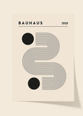 Bauhaus black and white poster N3
