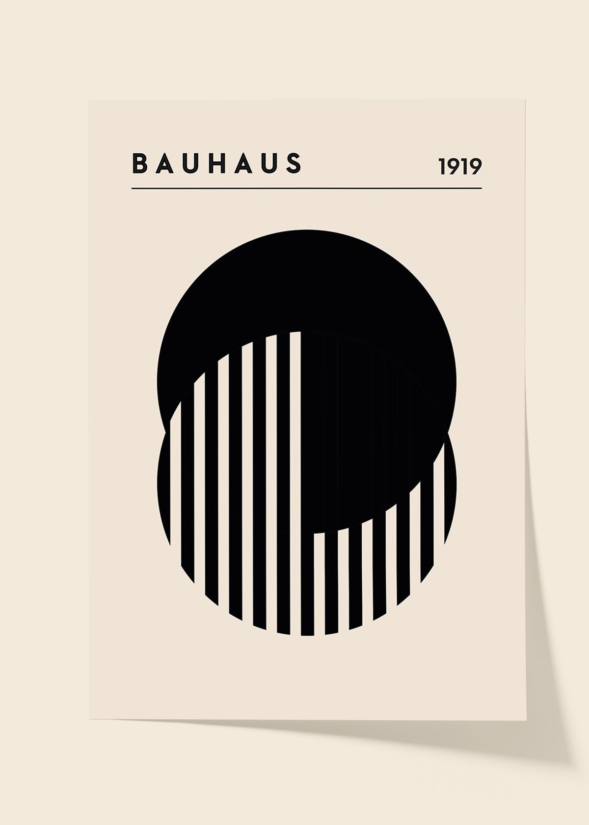 Bauhaus black and white poster N4