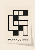 Bauhaus black and white poster N2