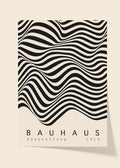 Bauhaus black and white poster N1