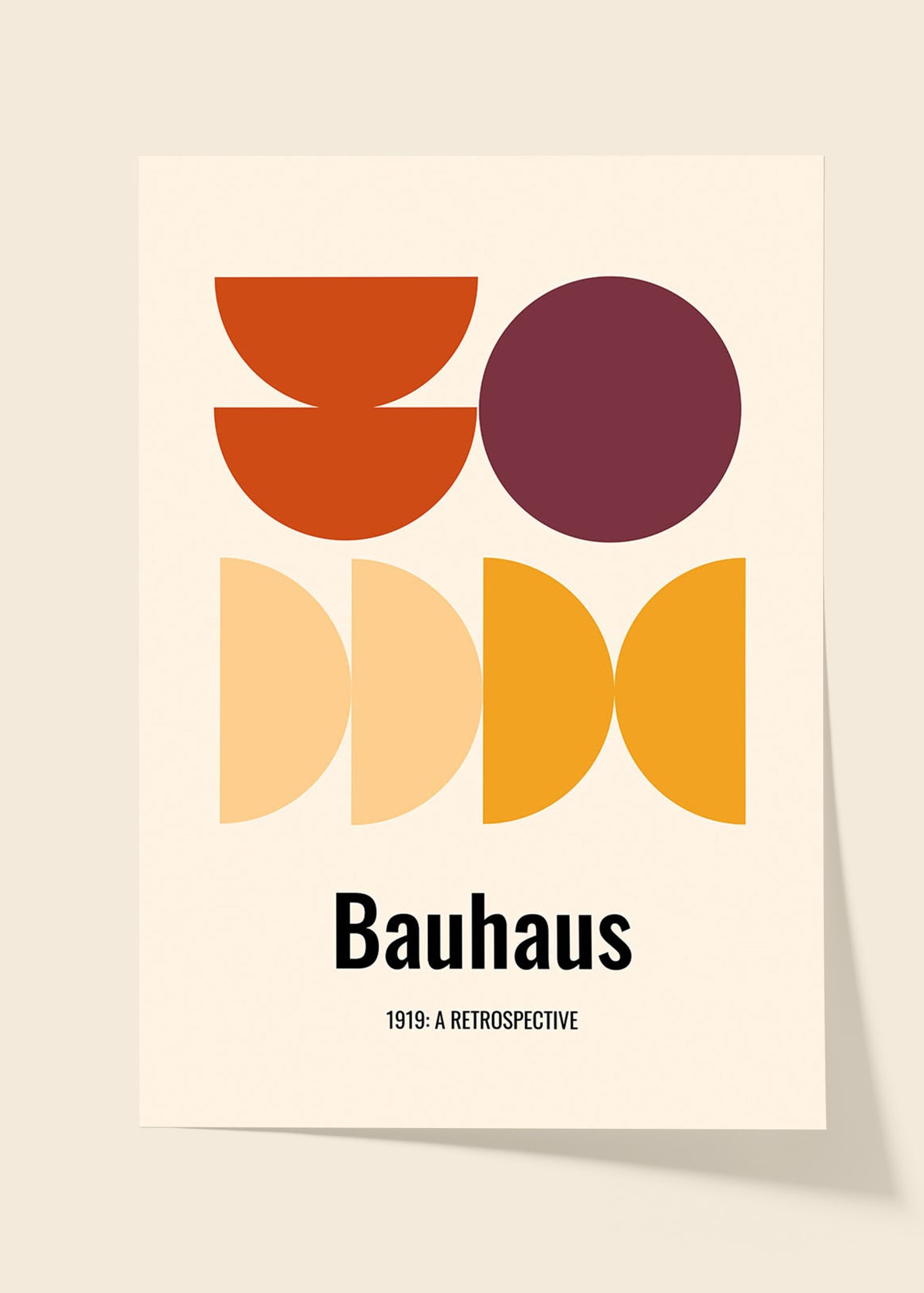 Bauhaus retrospective poster