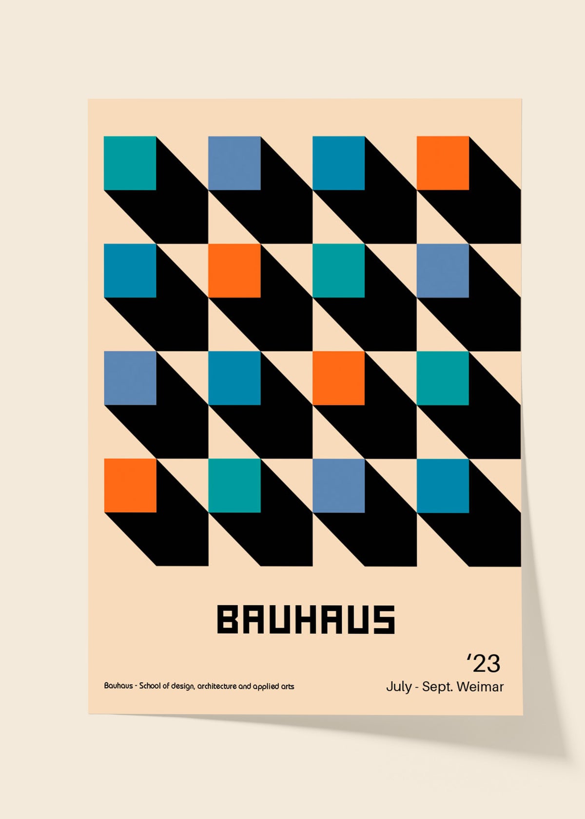 Bauhaus school poster