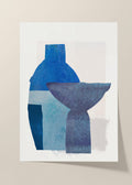 Blue vases poster