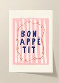 Bon Appetit pink poster