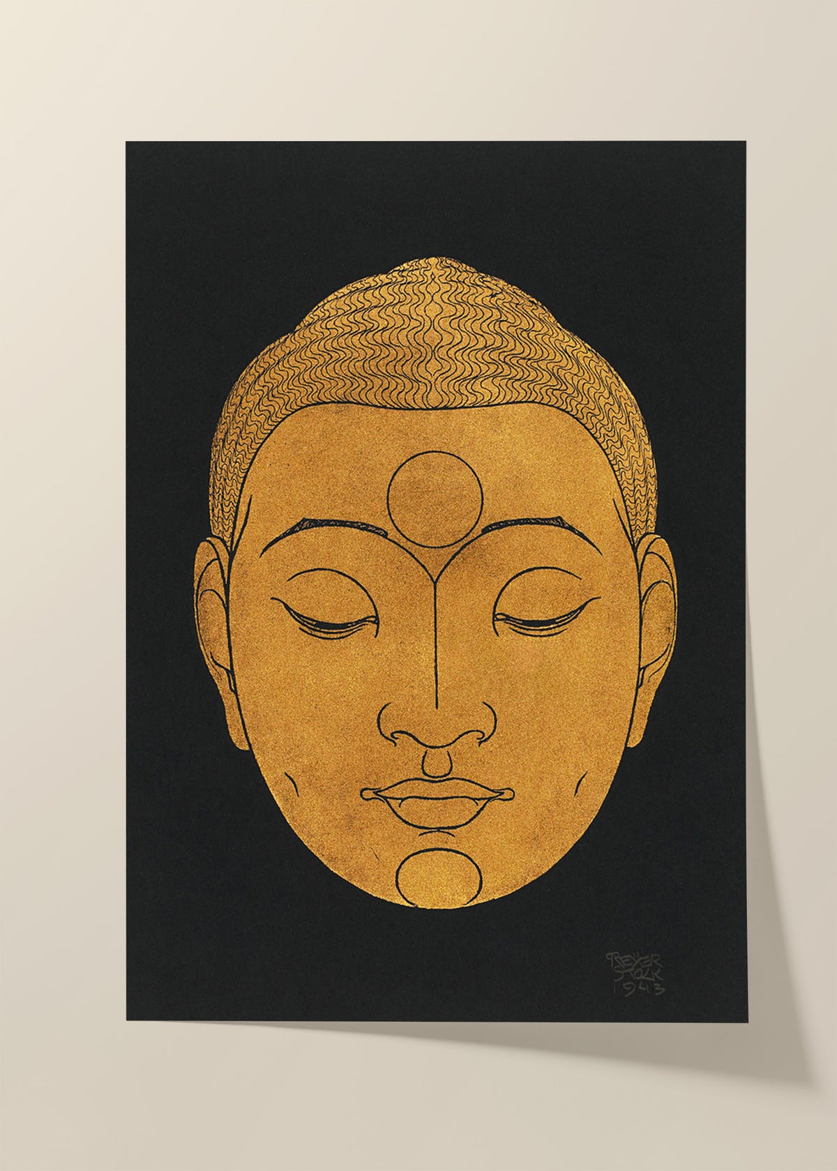 Head of Buddha by Reijer Stolk poster