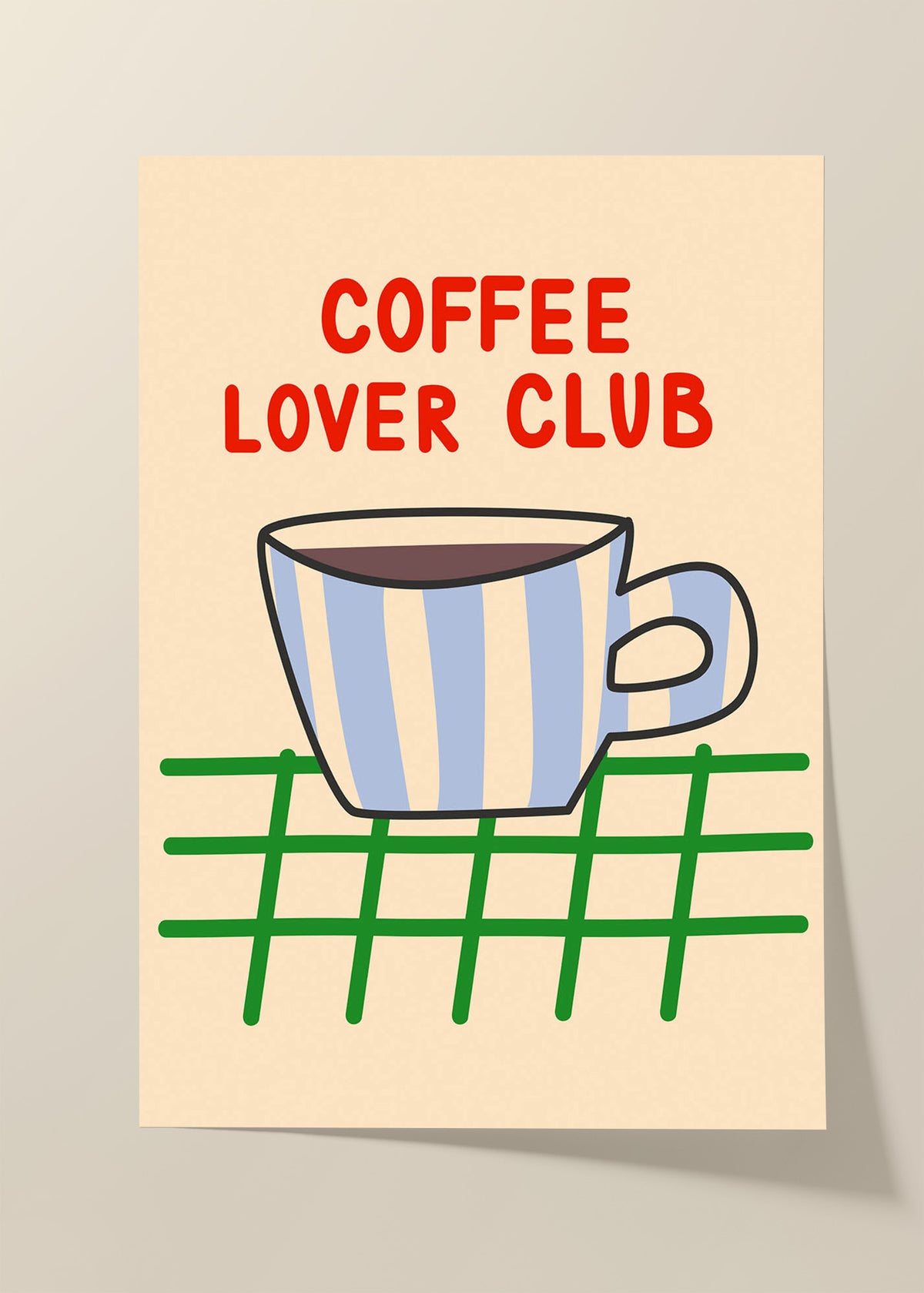 coffee lover club poster