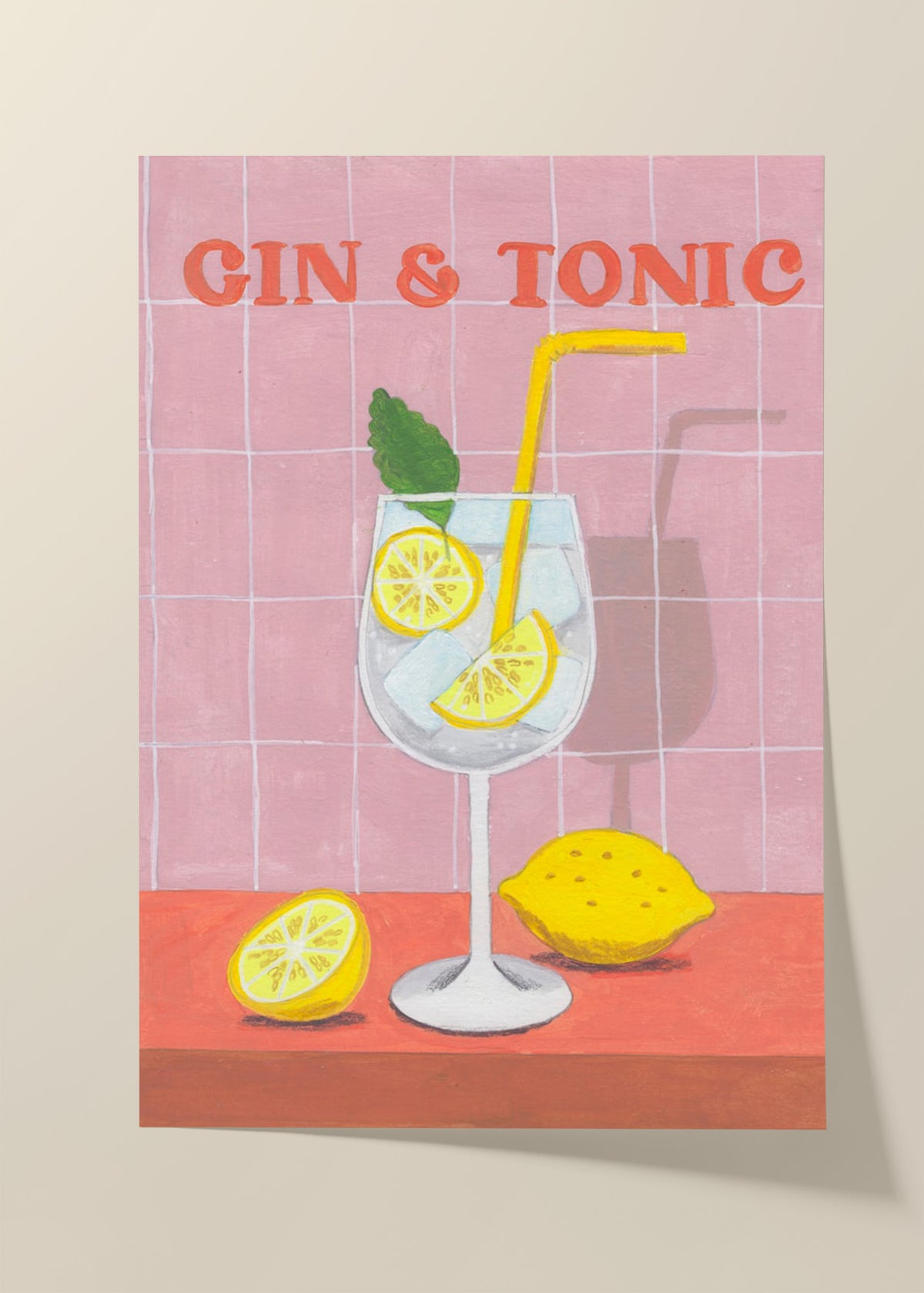 Gin and Tonic Cocktail