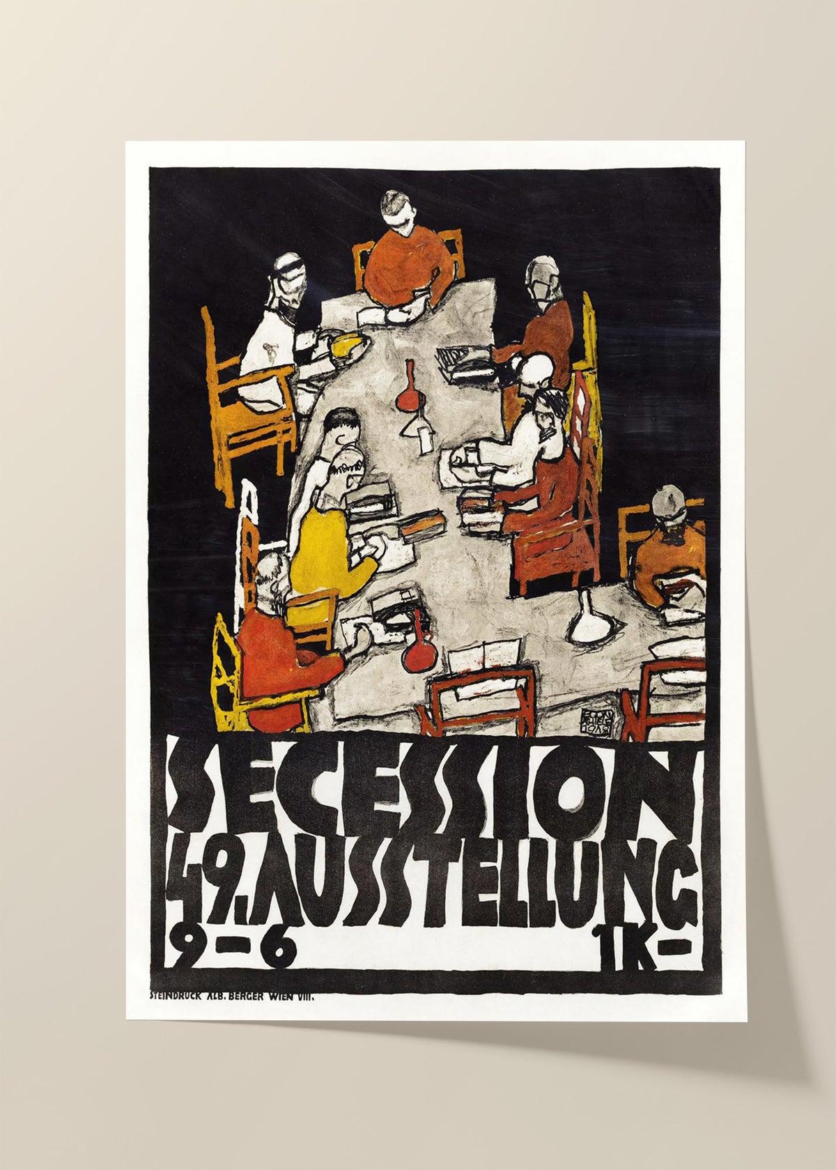 Egon Schiele – Secession 49th Exhibition Poster