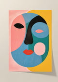 Abstract face II poster