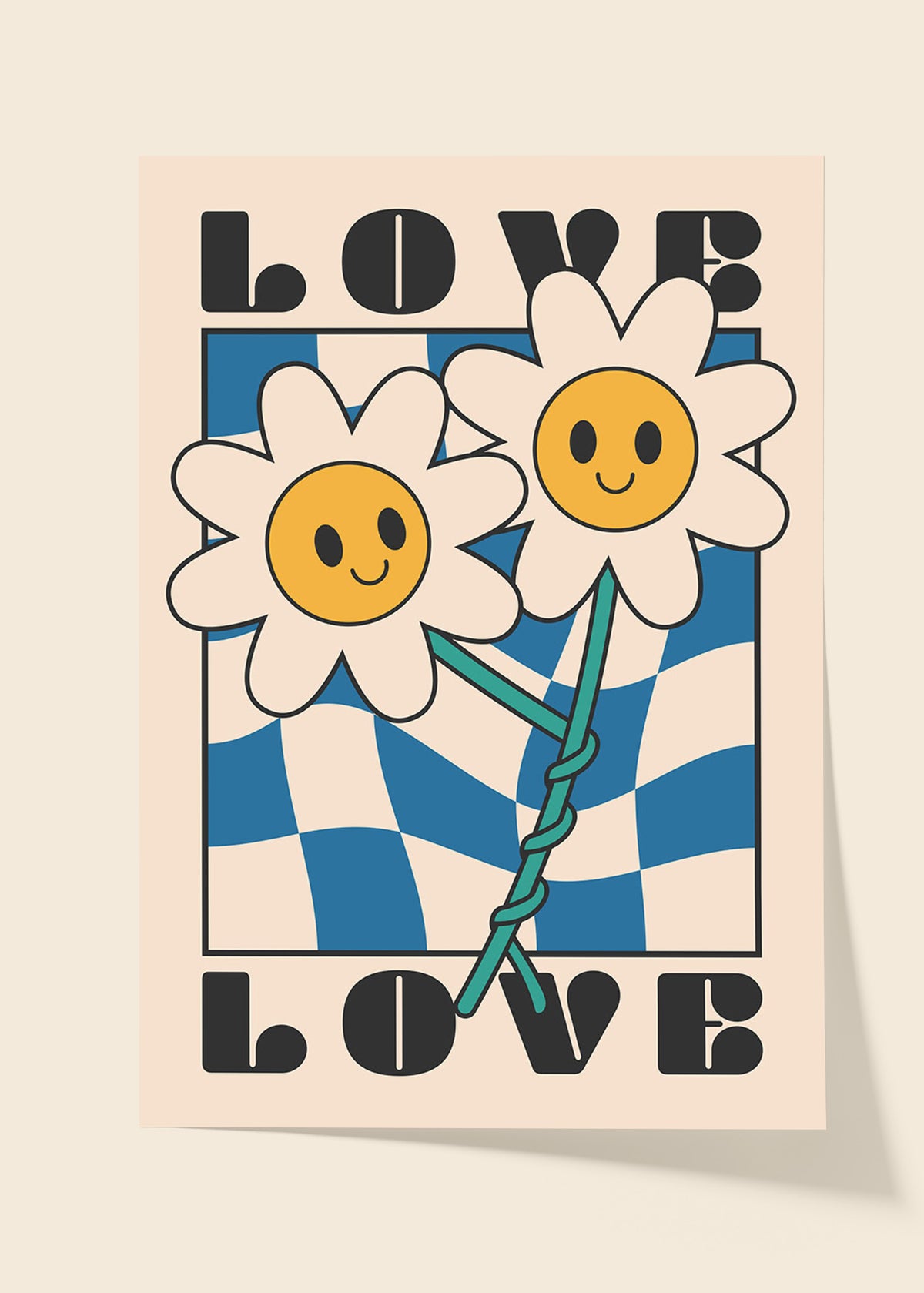 Love flower poster