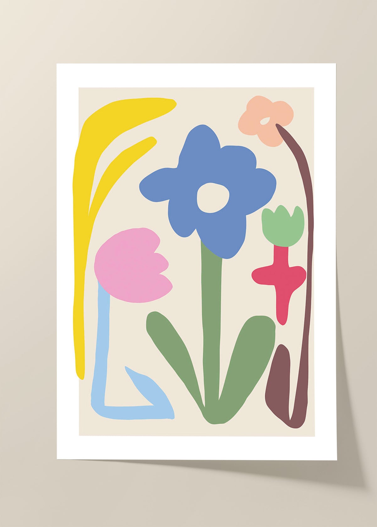 Summer flowers poster