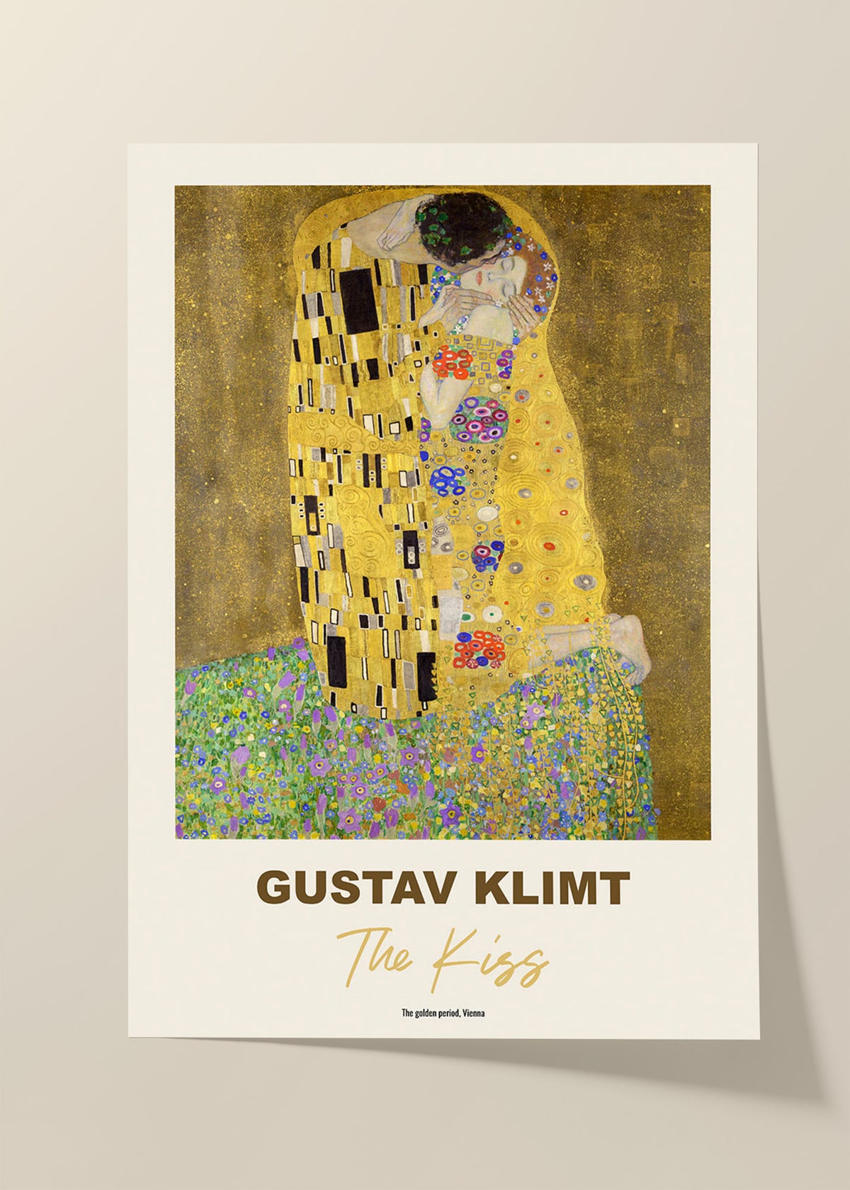 Gustav Klimt : The Kiss poster