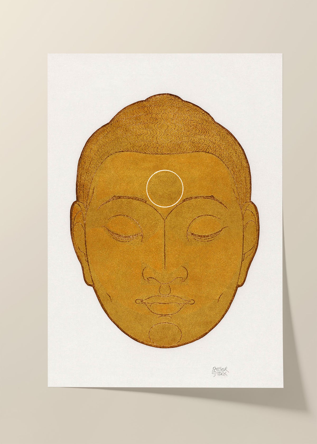 Head of Buddha by Reijer Stolk poster