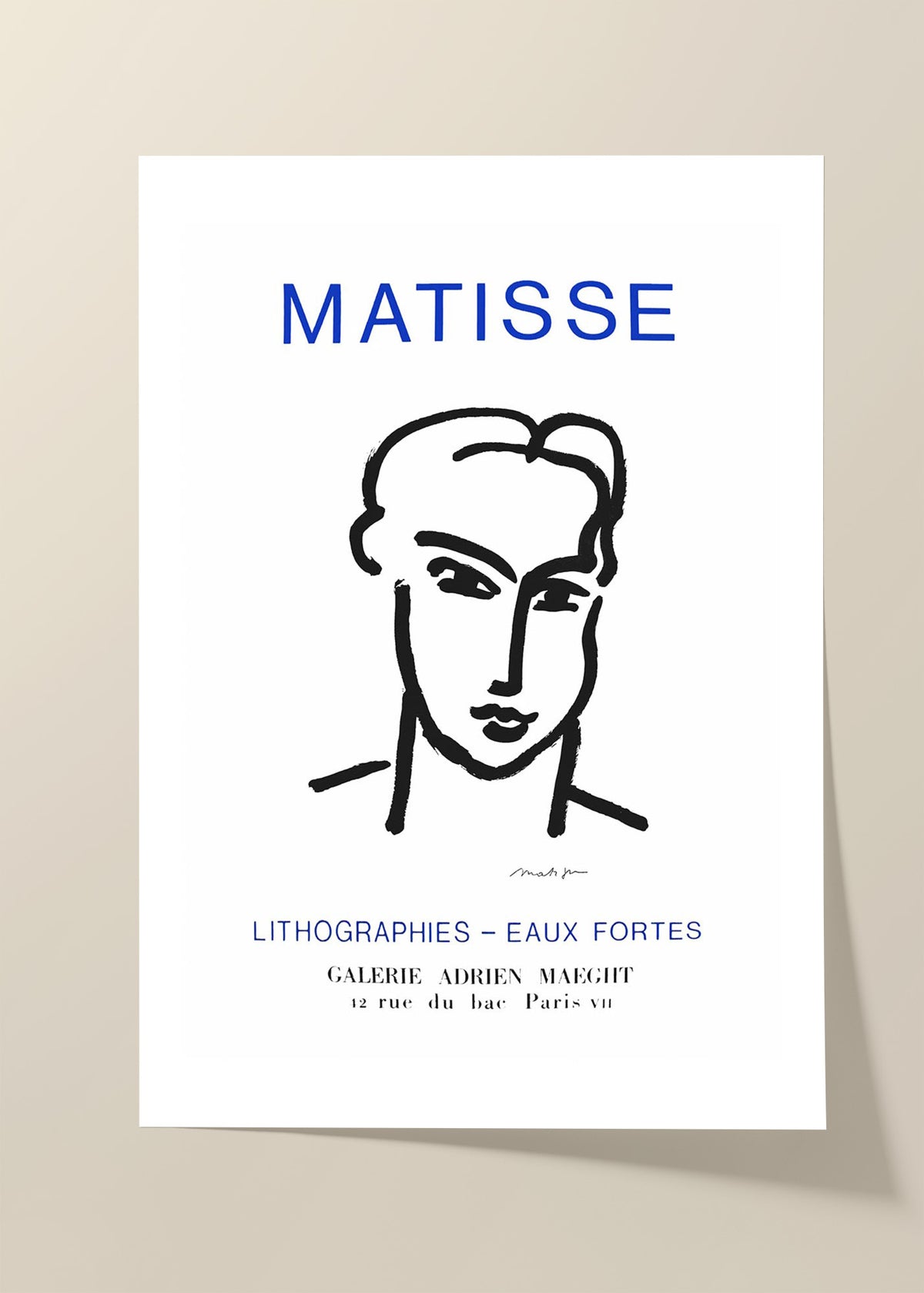 Henri Matisse - lithographies poster