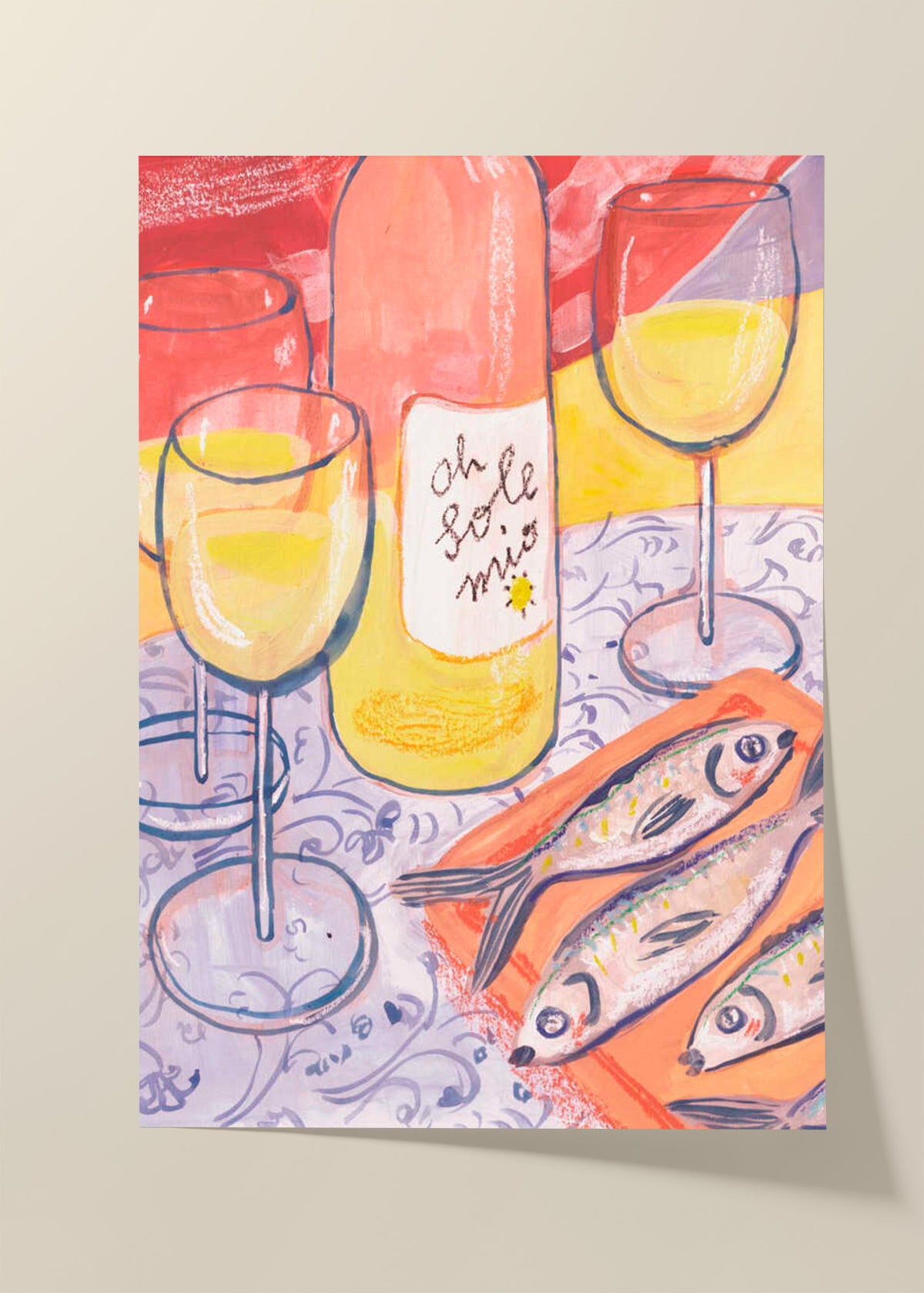 Mediterranean Summer Meal Poster