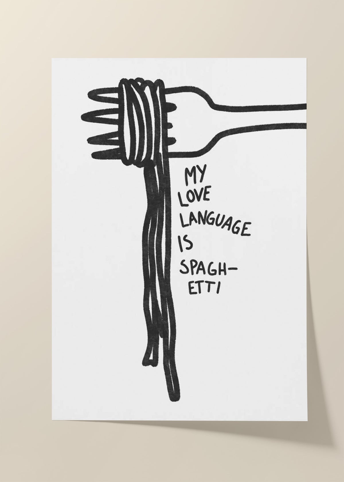 Spaghetti Love Language poster