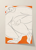 Embrace the orange flow poster