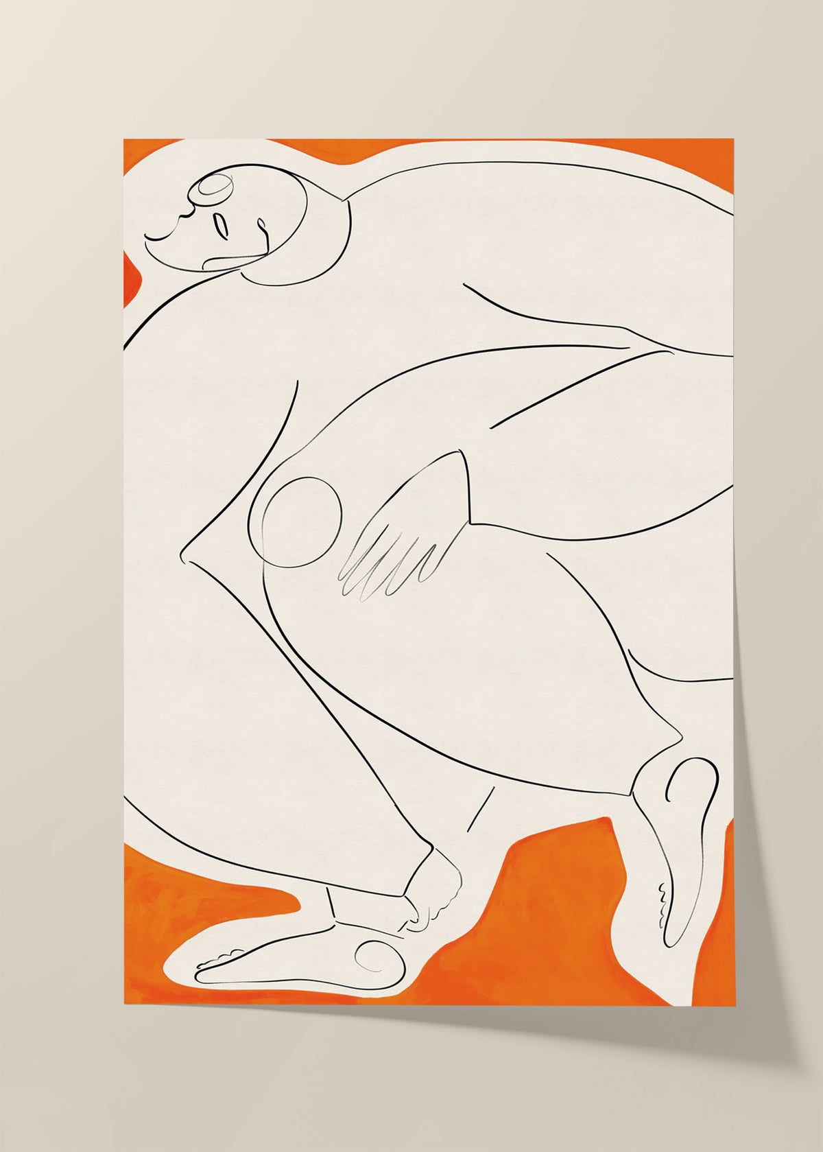 Embrace the orange flow poster