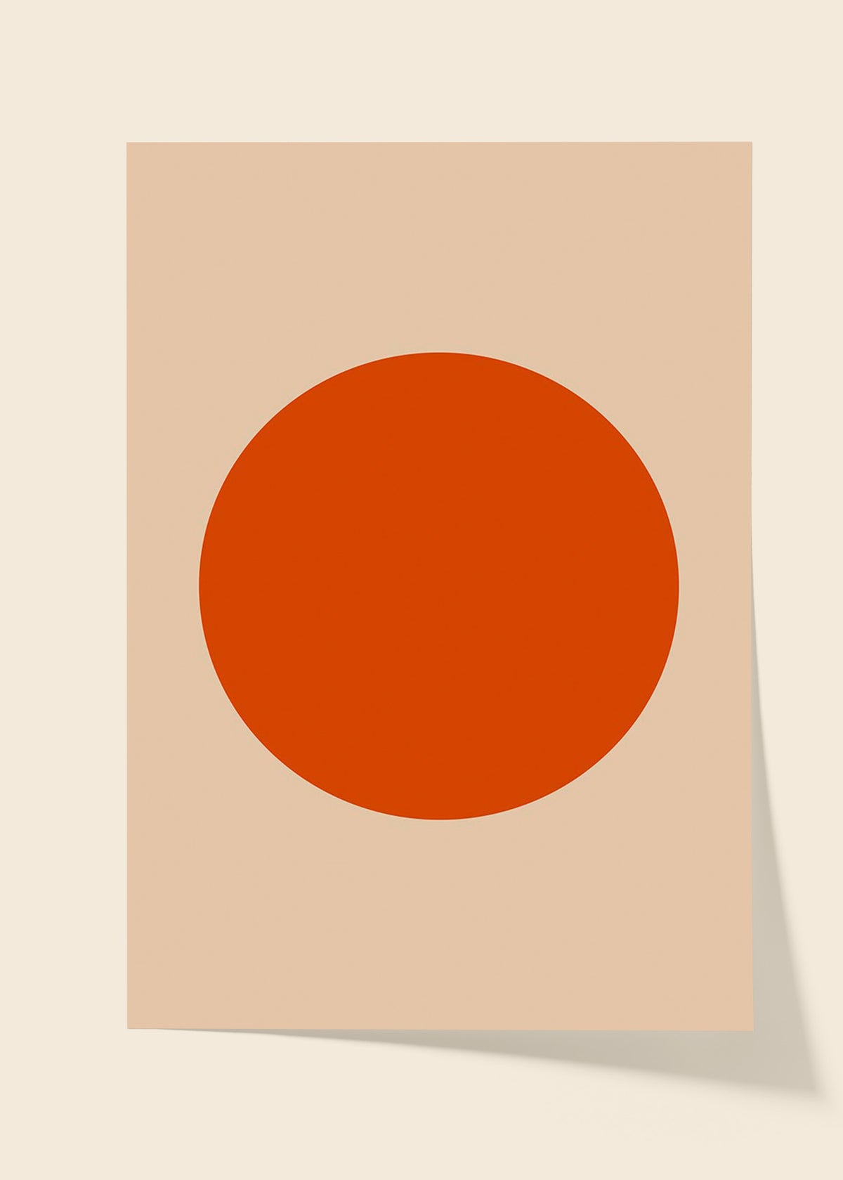 Burnt Orange Oval poster