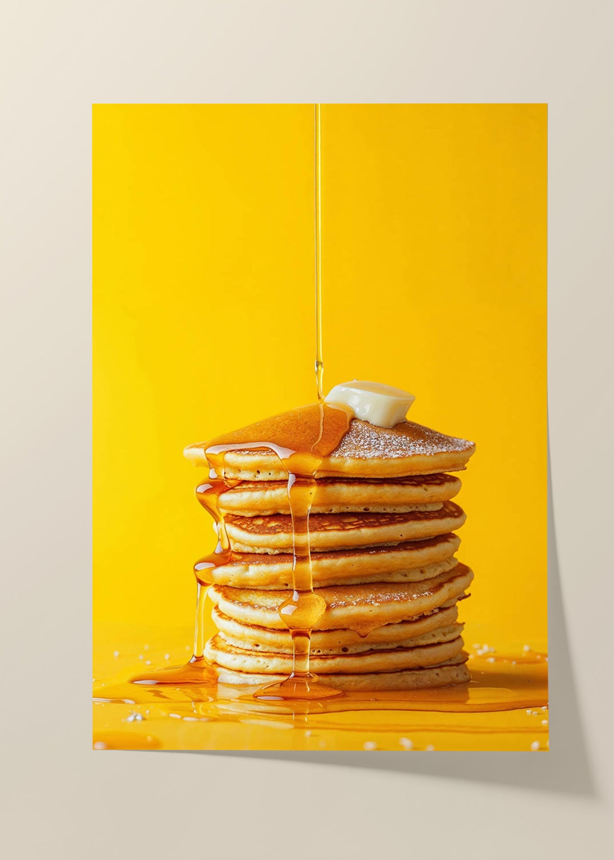 Golden delight pancake poster