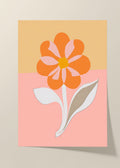 Pastel flower poster