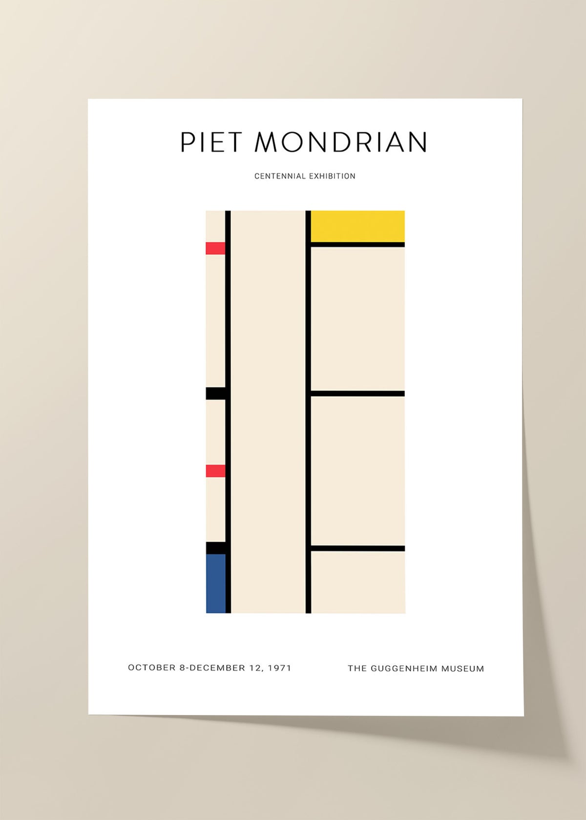 Piet Mondrian poster