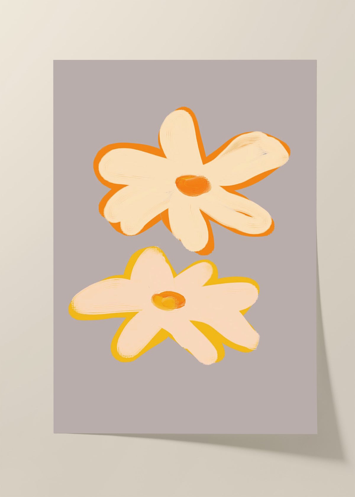 Cheerful flowers poster