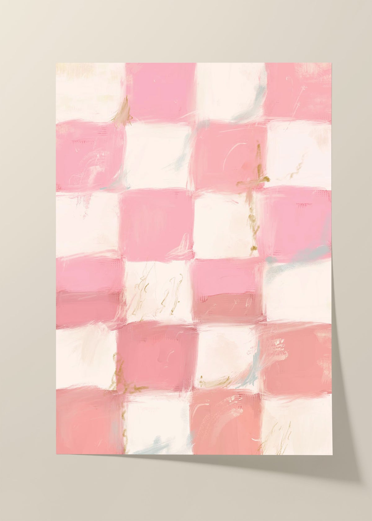 Blush check poster