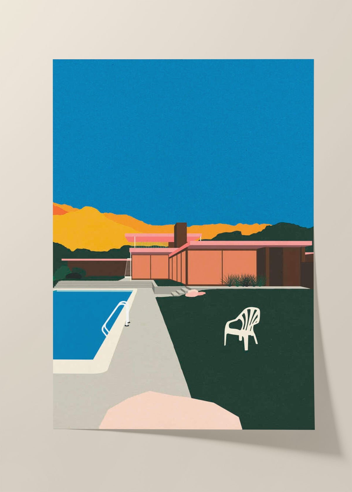 Kaufmann Desert House Poolside Poster