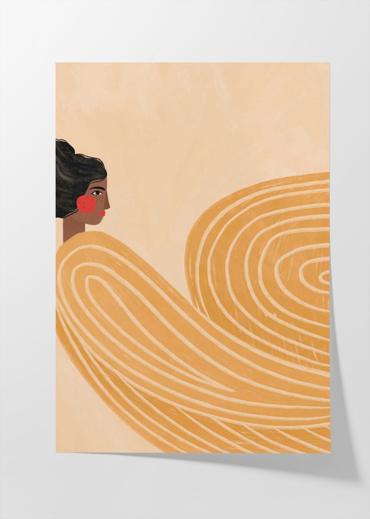 The Woman With the Yellow Stripes poster
