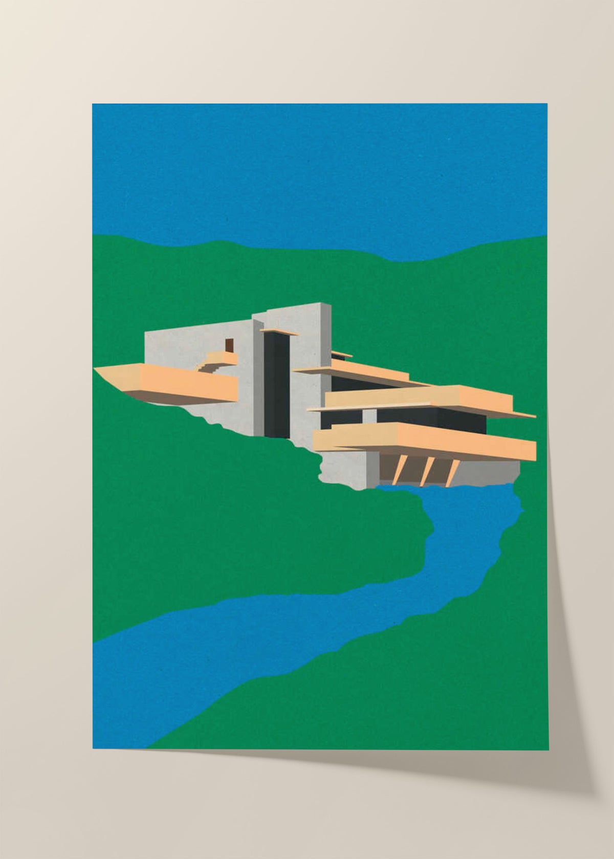 Frank Loyd Wright Falling Water Poster
