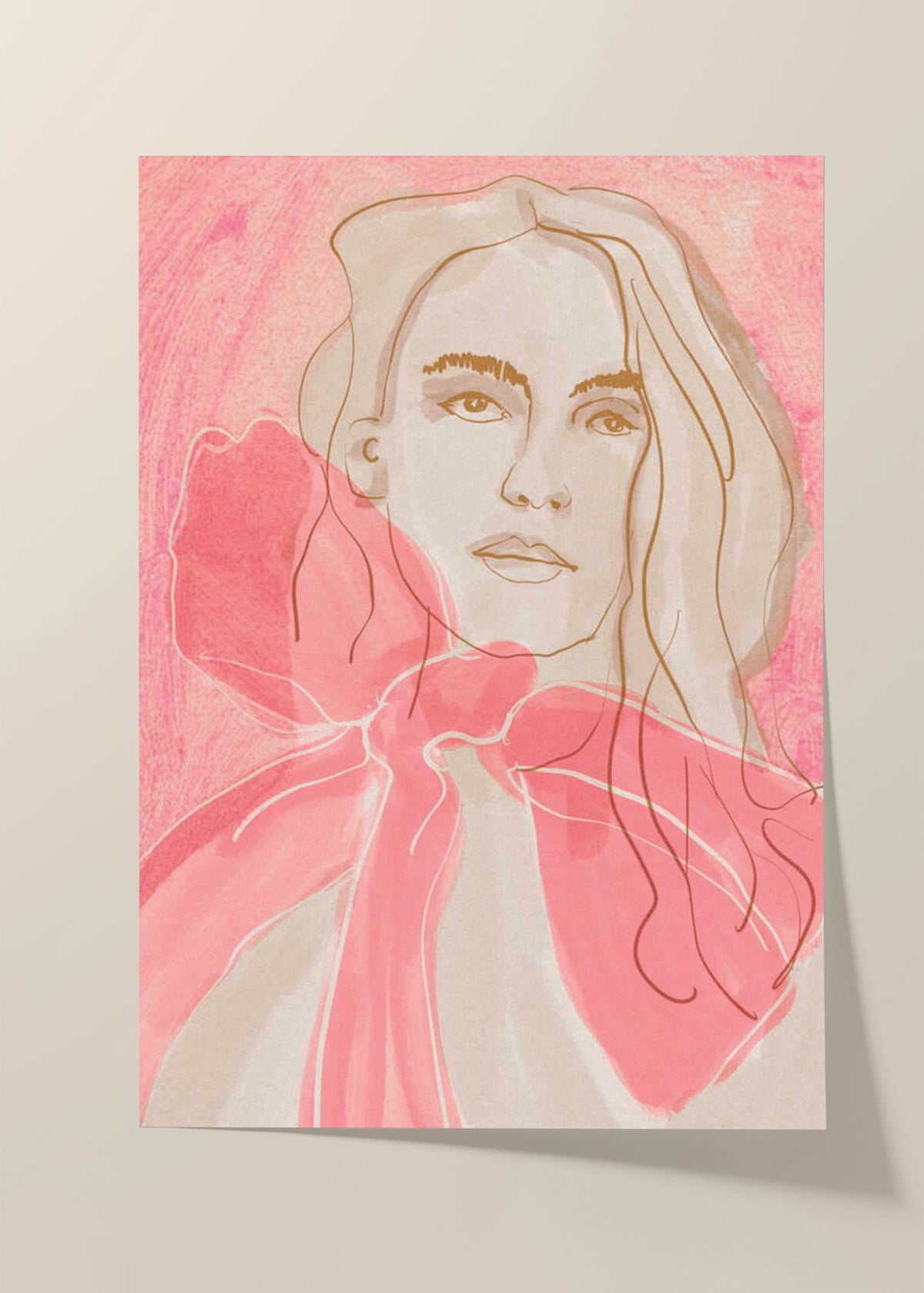 Ethereal Red Poster