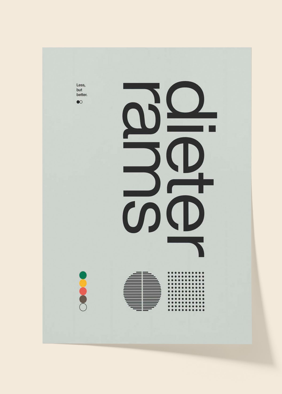 Less But Better Graphic Poster