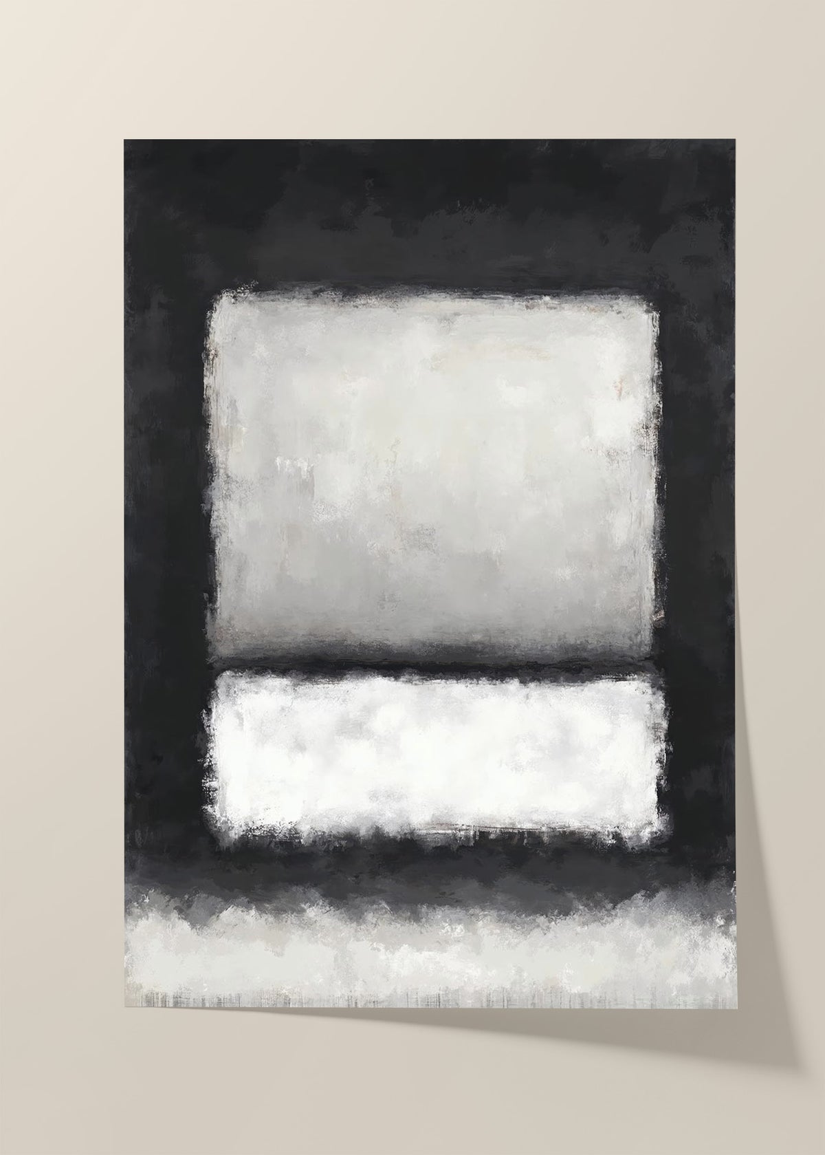 Quiet contrast abstract poster