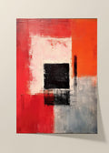 Abstract red painting