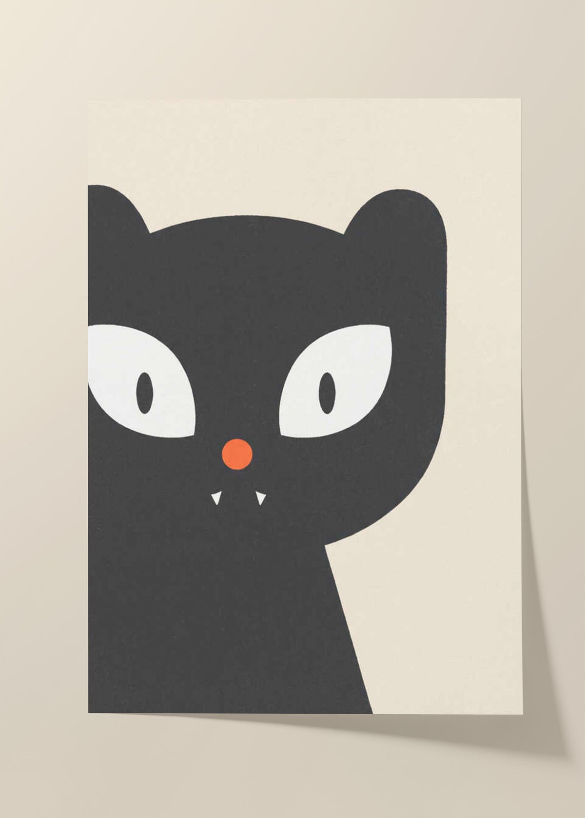 Spooky Black Cat