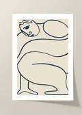 Contemplative lines poster
