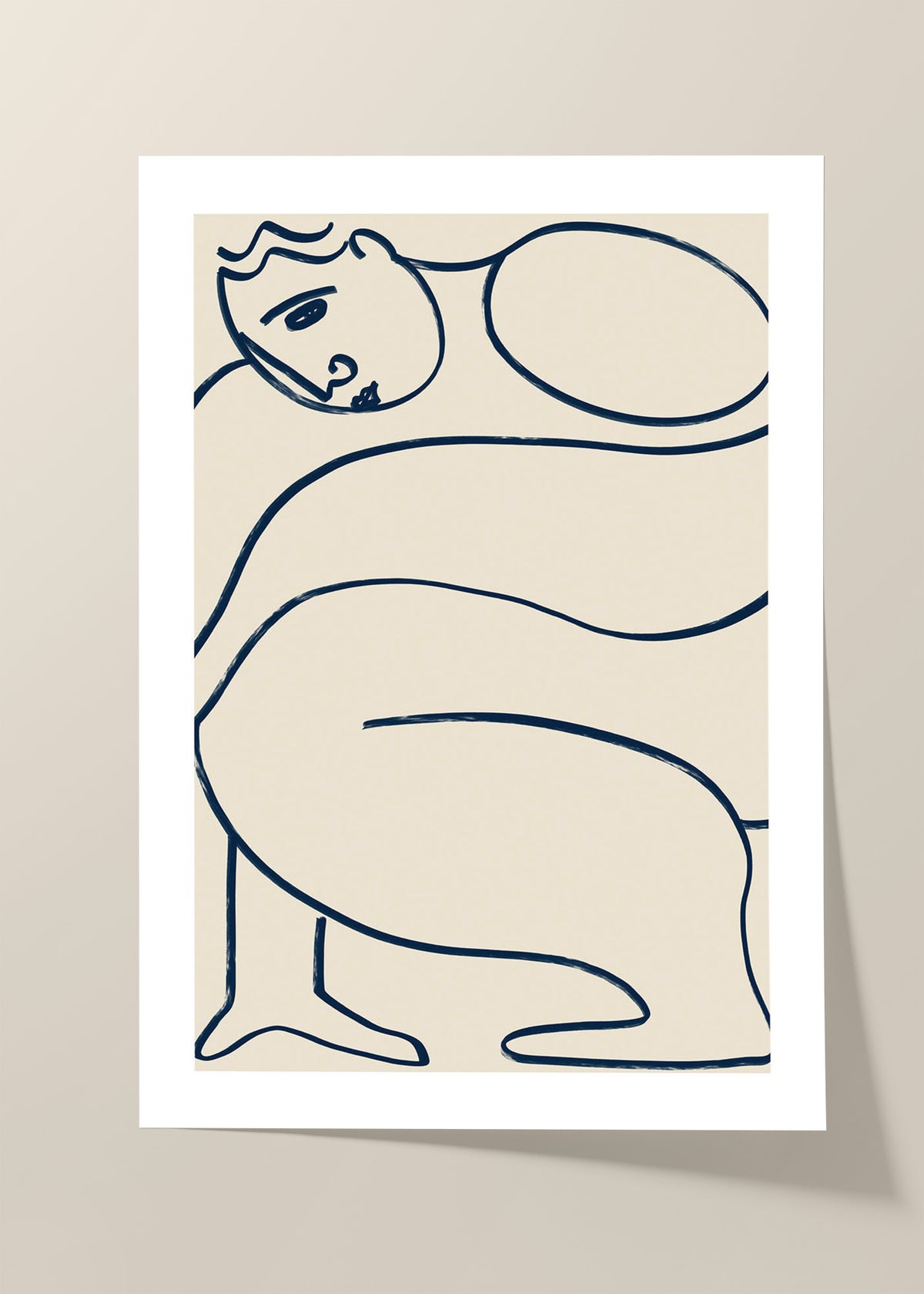 Contemplative lines poster