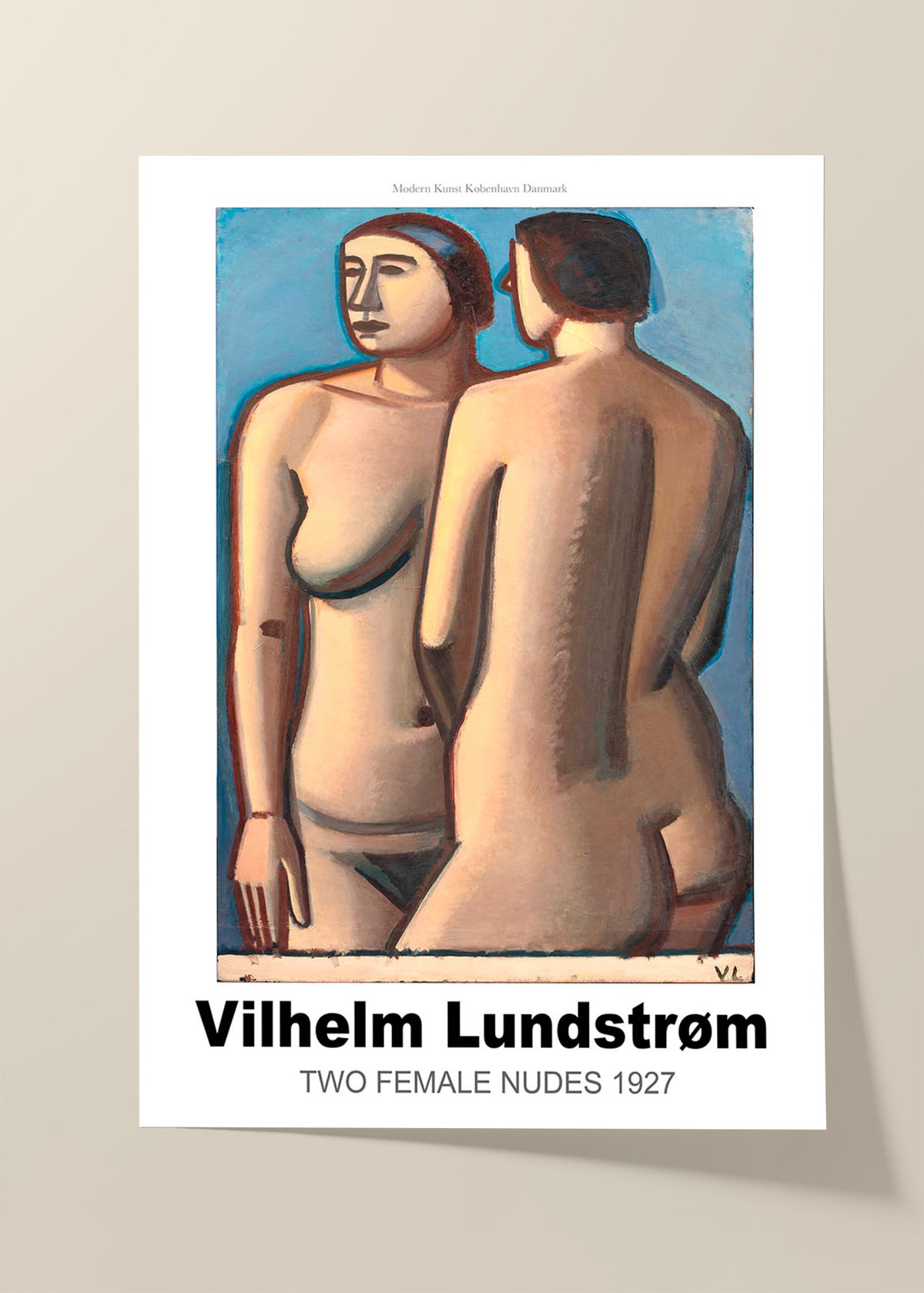 Vilhelm Lundstrom Two Female Nudes 1927 poster