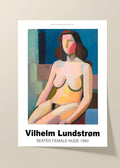 Vilhelm Lundstrom Seated Female Nude 1940 poster