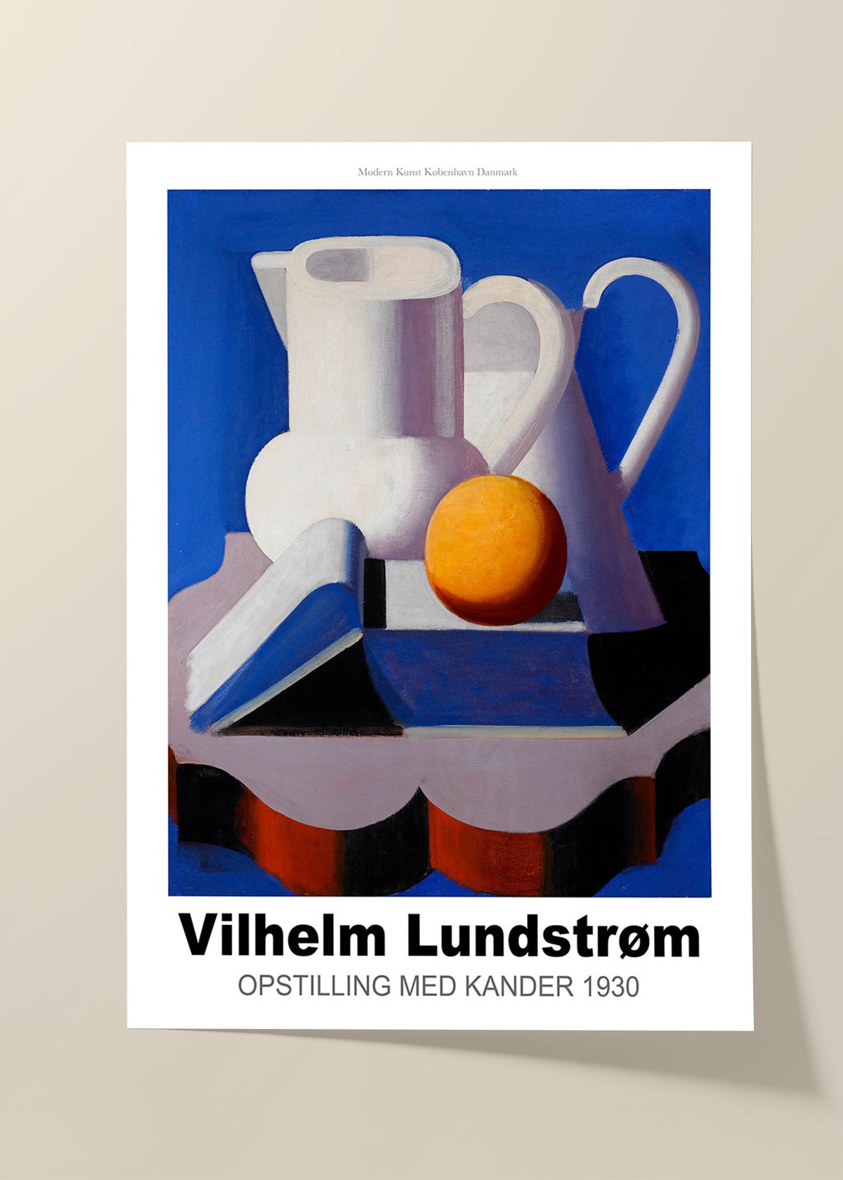 Vilhelm lundstrom Opstilling Med Kander 1930 poster