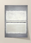 White and grey minimalist abstract poster