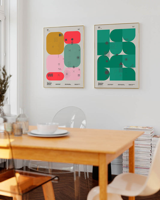 Geometric shapes N1 poster