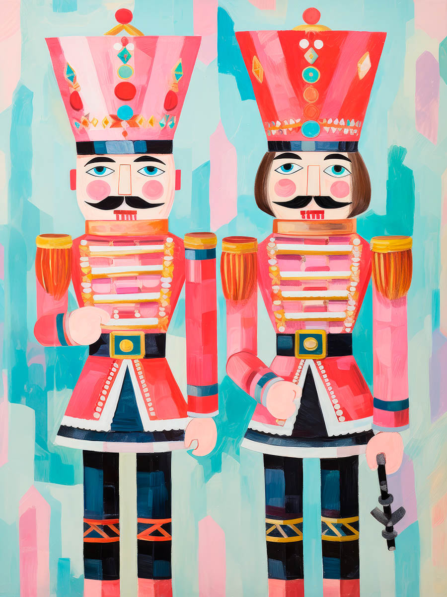 nutcrackers in Patel colors poster