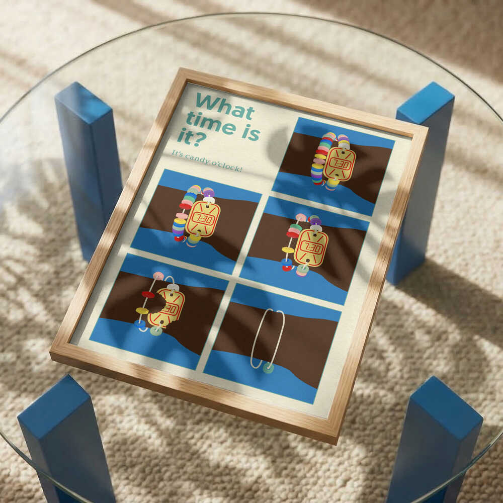 Poster Candy Clock